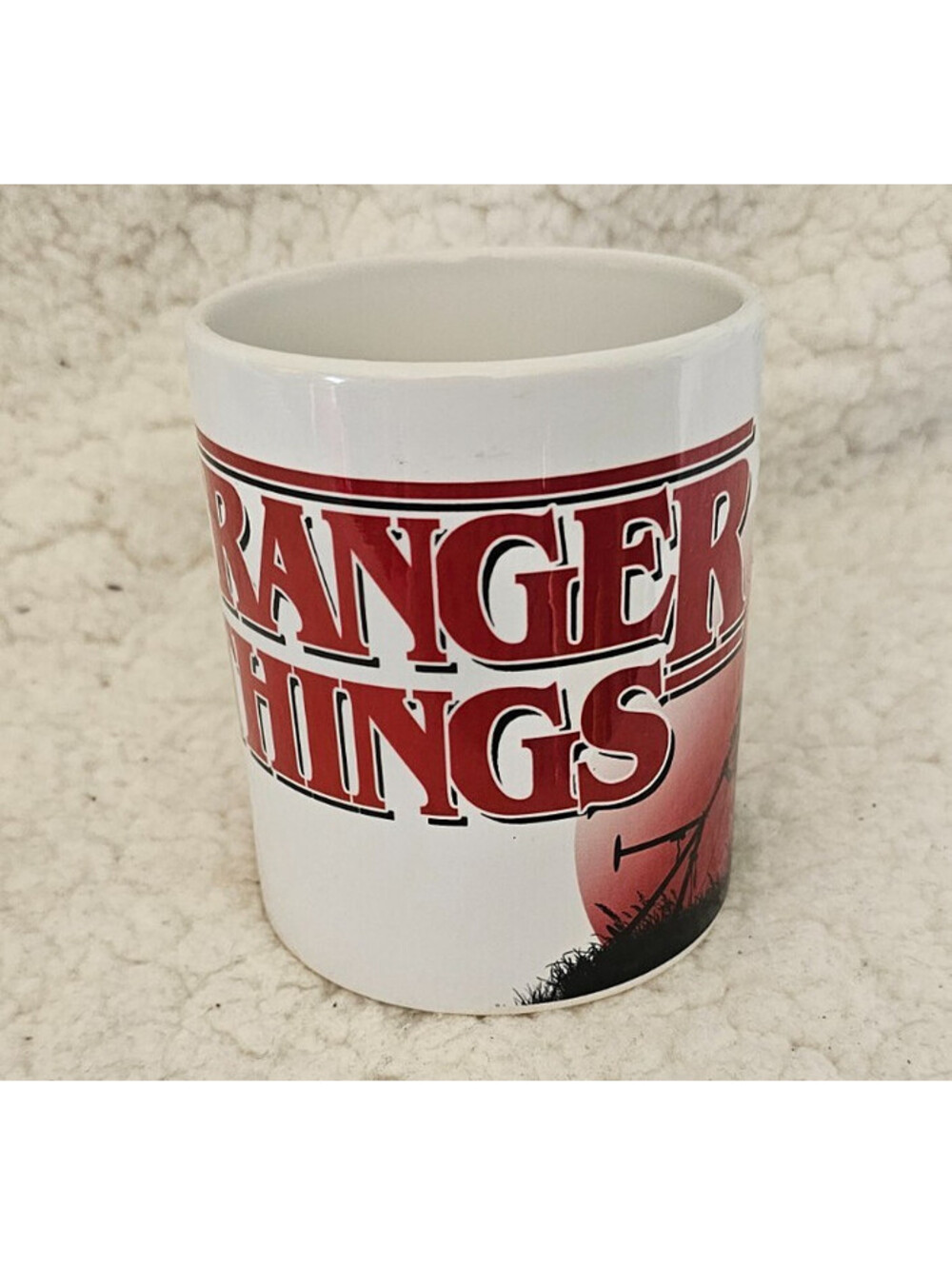 2021 Netflix Stanger Things Ceramic Coffee Mug Cup White 4" TV Show Eleven Mike